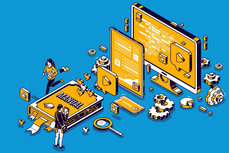 Diverse university students engaging with digital content on multiple devices, symbolizing higher education's digital landscape.