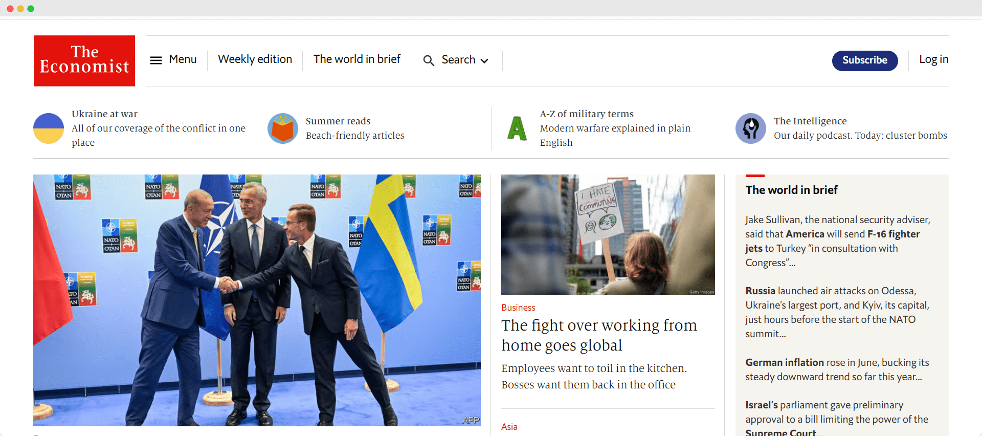 Screenshot of a high-traffic media publication powered by Drupal.
