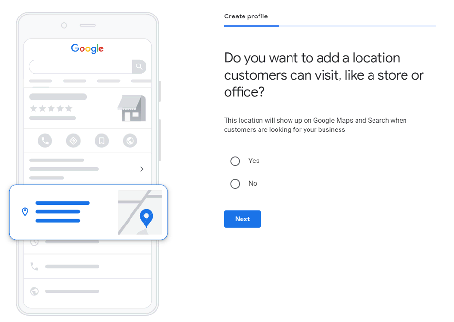 Completed Google Business Profile displayed on a tablet, showcasing local SEO optimization.