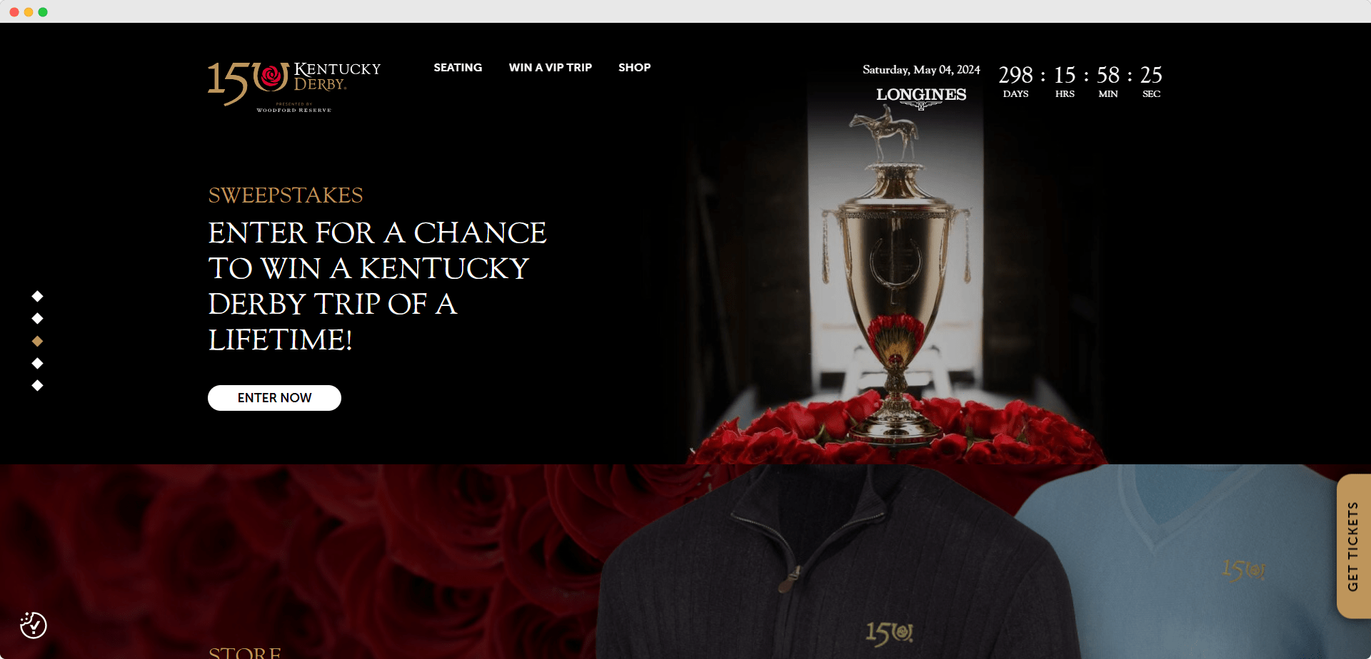 Sports organization homepage showcasing live updates built on Drupal.