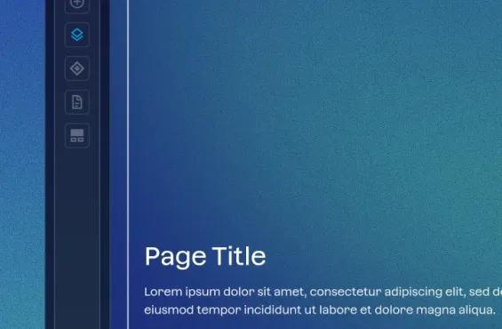Drupal Canvas interface featuring a branded hero component, presented in iSpectra’s blue visual identity.